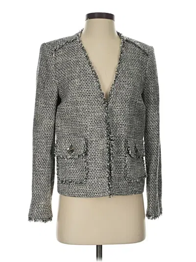Pre-owned Zara Blazer Jacket In Gray