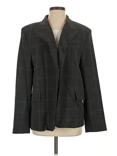 Pre-owned Zara Blazer Jacket In Gray
