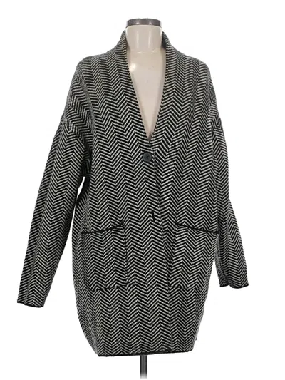 Pre-owned Zara Blazer Jacket In Gray