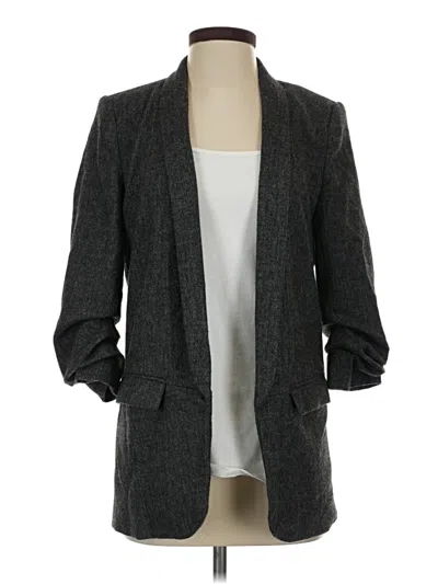 Pre-owned Zara Blazer Jacket In Gray