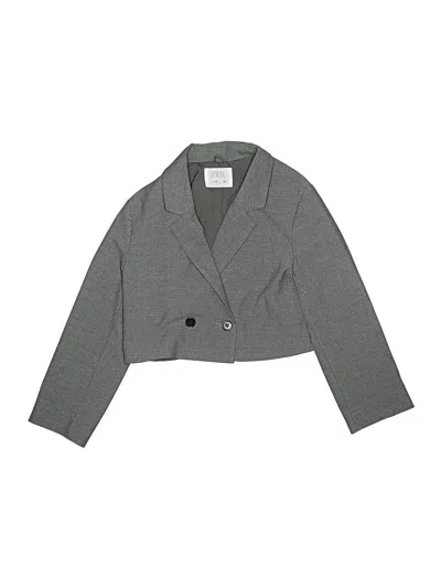 Pre-owned Zara Kids' Blazer Jacket In Gray