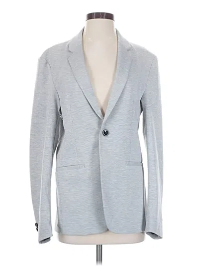 Pre-owned Zara Blazer Jacket In Gray