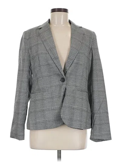 Pre-owned Zara Blazer Jacket In Gray