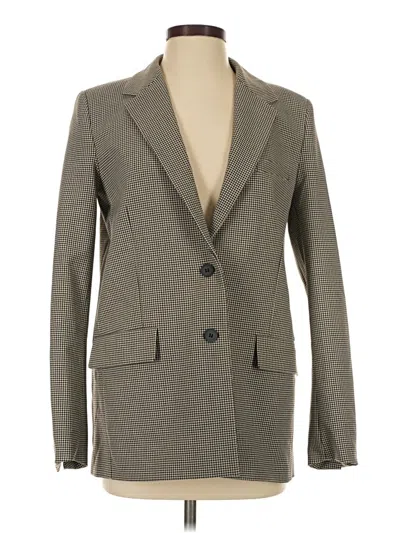 Pre-owned Zara Blazer Jacket In Gray