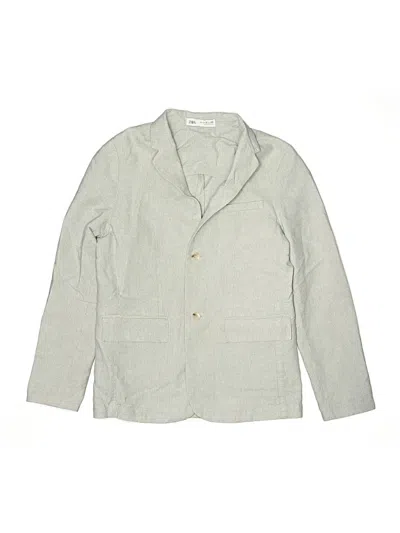 Pre-owned Zara Kids' Blazer Jacket In Green