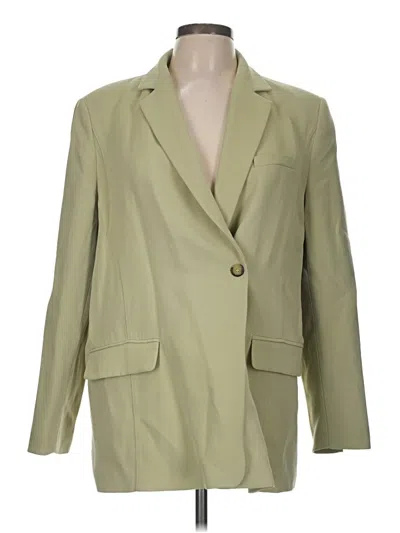 Pre-owned Zara Blazer Jacket In Green