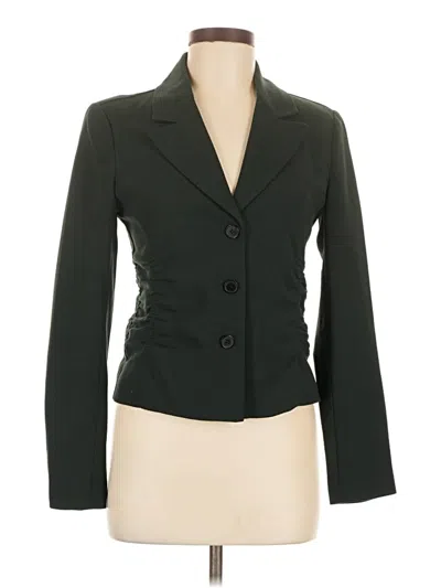 Pre-owned Zara Blazer Jacket In Green