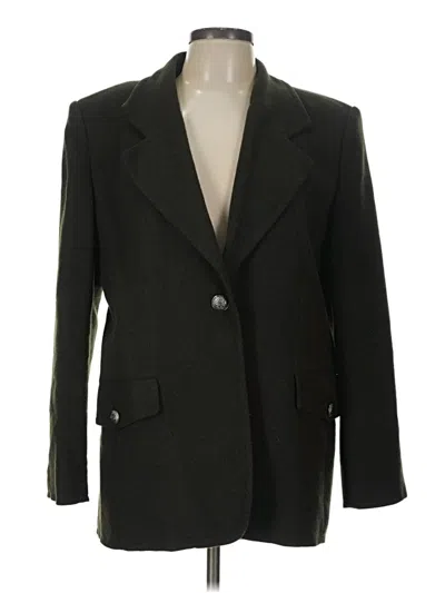 Pre-owned Zara Blazer Jacket In Green