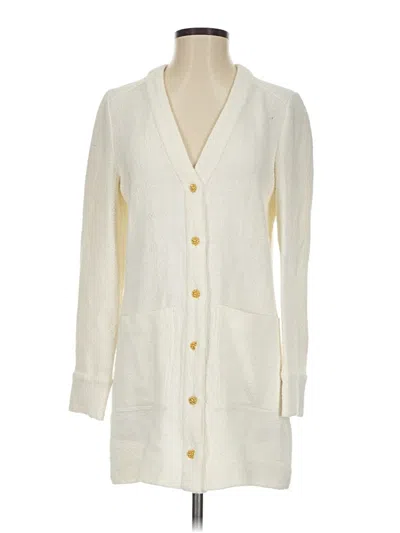 Pre-owned Zara Blazer Jacket In Ivory