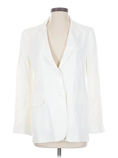 Pre-owned Zara Blazer Jacket In Ivory
