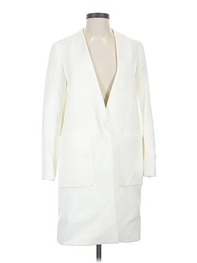 Pre-owned Zara Blazer Jacket In Ivory