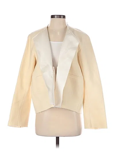 Pre-owned Zara Blazer Jacket In Ivory