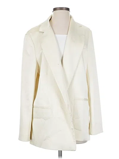Pre-owned Zara Blazer Jacket In Ivory