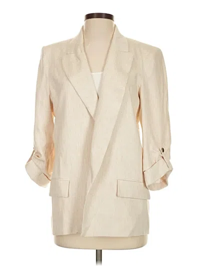 Pre-owned Zara Blazer Jacket In Ivory