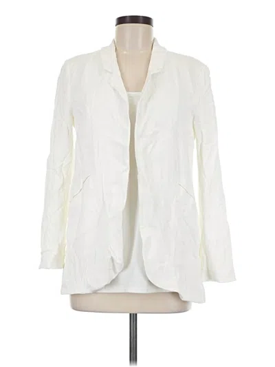 Pre-owned Zara Blazer Jacket In Ivory