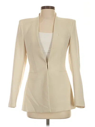 Pre-owned Zara Blazer Jacket In Ivory