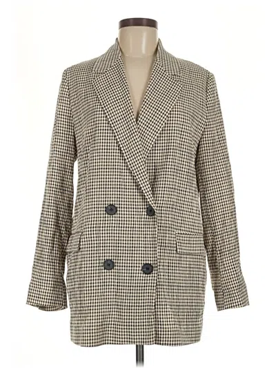 Pre-owned Zara Blazer Jacket In Ivory