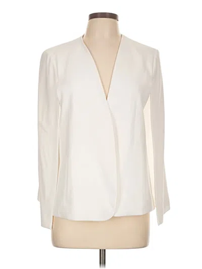 Pre-owned Zara Blazer Jacket In Ivory