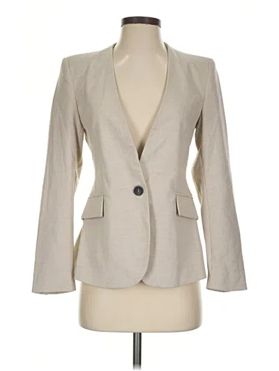 Pre-owned Zara Blazer Jacket In Ivory