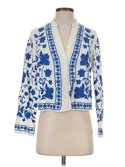 Pre-owned Zara Blazer Jacket In Ivory