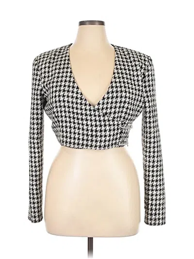 Pre-owned Zara Blazer Jacket In Ivory