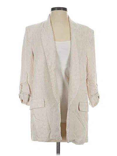 Pre-owned Zara Blazer Jacket In Ivory
