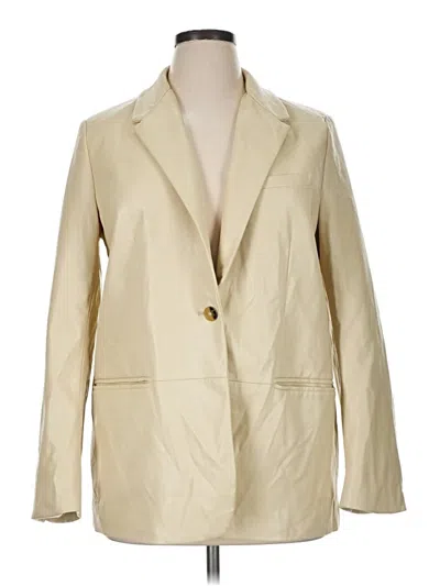 Pre-owned Zara Blazer Jacket In Ivory