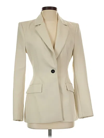Pre-owned Zara Blazer Jacket In Ivory