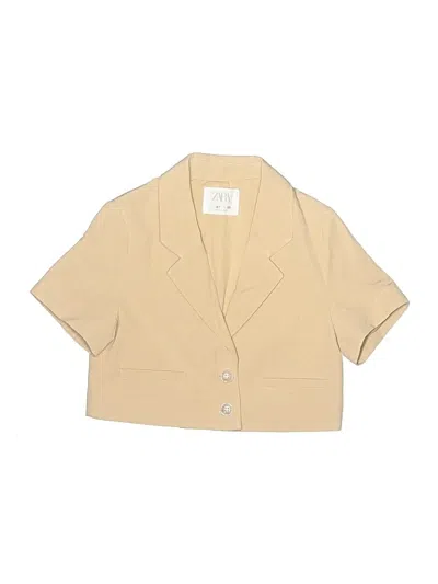 Pre-owned Zara Kids' Blazer Jacket In Ivory
