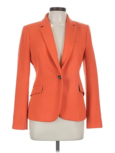 Pre-owned Zara Blazer Jacket In Orange