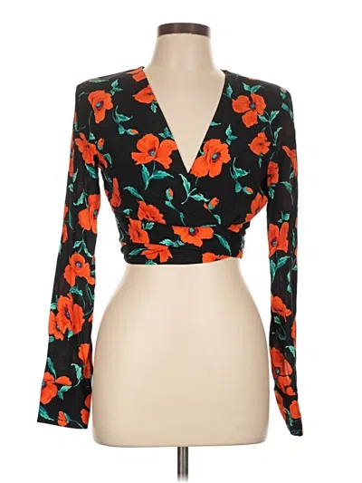 Pre-owned Zara Blazer Jacket In Orange