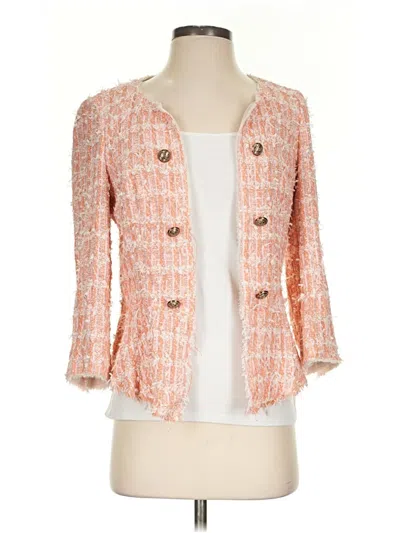 Pre-owned Zara Blazer Jacket In Orange