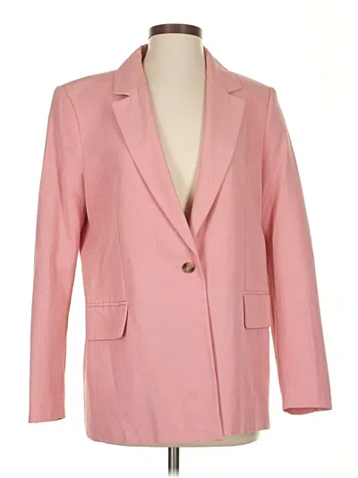 Pre-owned Zara Blazer Jacket In Pink