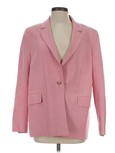 Pre-owned Zara Blazer Jacket In Pink