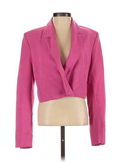 Pre-owned Zara Blazer Jacket In Pink