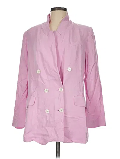 Pre-owned Zara Blazer Jacket In Pink