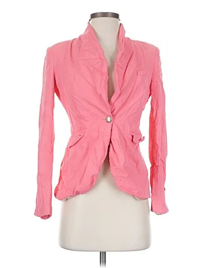 Pre-owned Zara Blazer Jacket In Pink