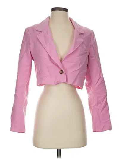 Pre-owned Zara Blazer Jacket In Pink