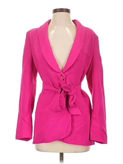 Pre-owned Zara Blazer Jacket In Pink