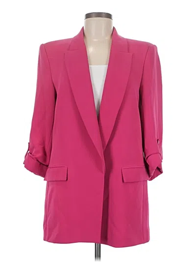 Pre-owned Zara Blazer Jacket In Pink