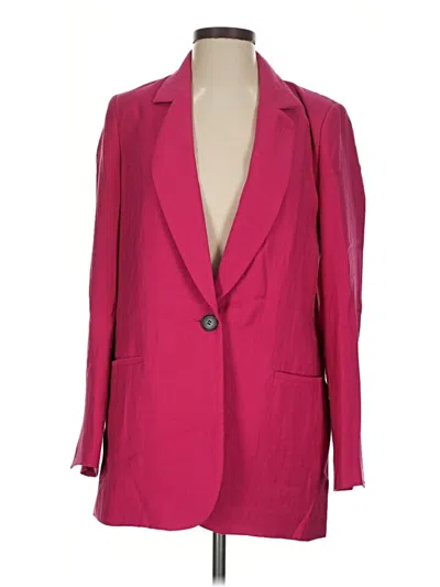 Pre-owned Zara Blazer Jacket In Pink