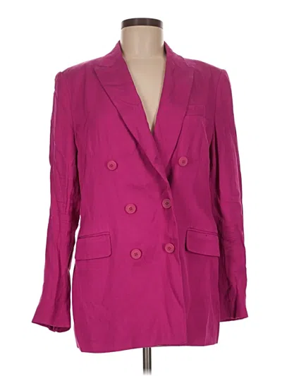 Pre-owned Zara Blazer Jacket In Pink