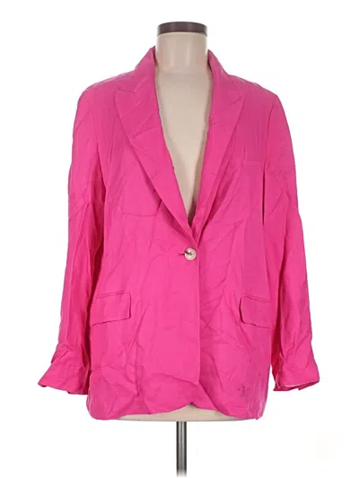 Pre-owned Zara Blazer Jacket In Pink