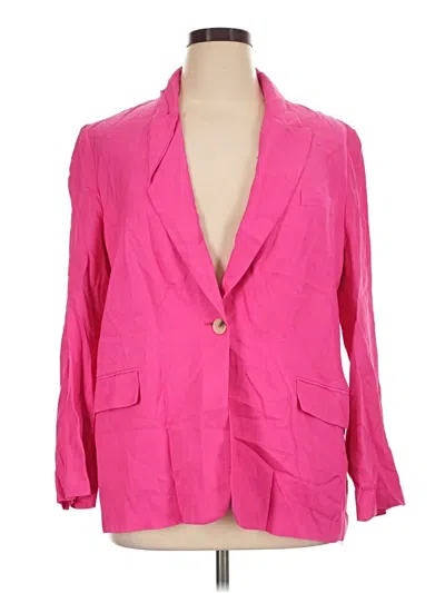 Pre-owned Zara Blazer Jacket In Pink