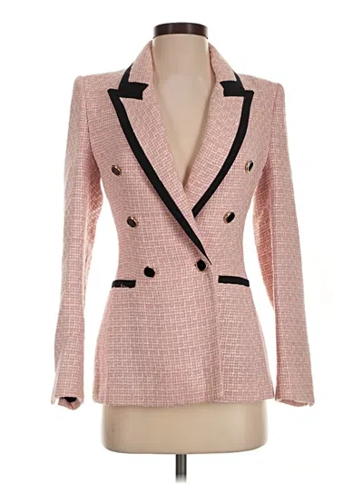 Pre-owned Zara Blazer Jacket In Pink