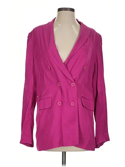 Pre-owned Zara Blazer Jacket In Pink
