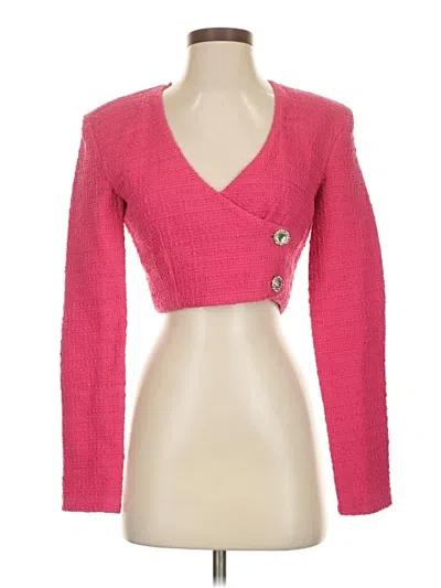Pre-owned Zara Blazer Jacket In Pink