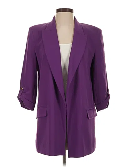 Pre-owned Zara Blazer Jacket In Purple