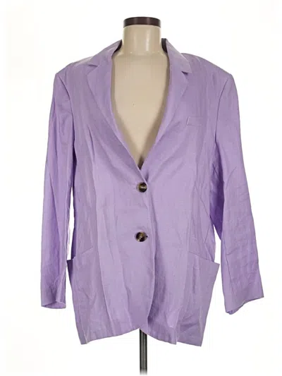 Pre-owned Zara Blazer Jacket In Purple