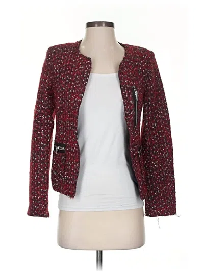 Pre-owned Zara Blazer Jacket In Red